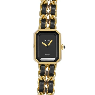 香奈儿 Premiere L 尺寸 H0001 黑色/黑色女士手表 石英 二手 Ginzo — 第 1/4 张图片