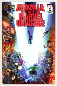 Godzilla Destroys the Marvel Universe #1 -  Javier Garrón Variant ➡️ NM - Bild 1 von 13