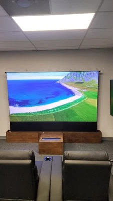 Cabinet For Ultra Short Throw Projector With 120" Motorized Up Rising Sceeen - Image 1 of 4