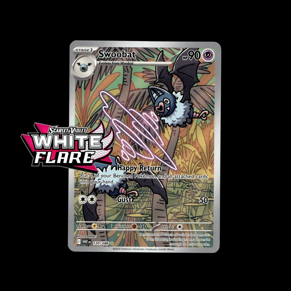 White Flare Pokemon Cards! Holo/Reverse Holo Rare Illustration Full Art SIR Card - Image 1 of 1