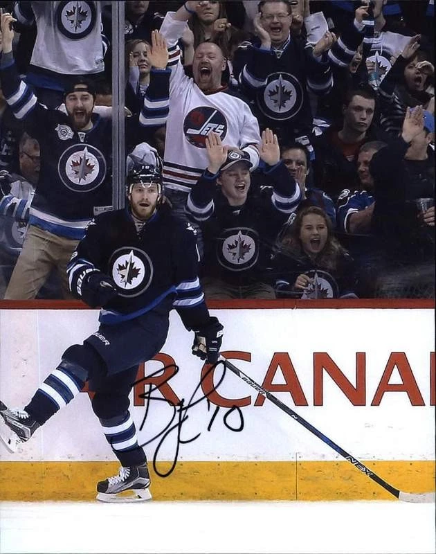 Foto 8x10 firmada por Bryan Little de hockey de la NHL con certificado autografiado A0006 Foto 1 de 2