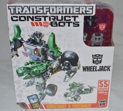 Transformers Construct-Bots WheelJack & Soundwave  Hasbro New In Box 2 Pack 2013 - Image 1 of 4