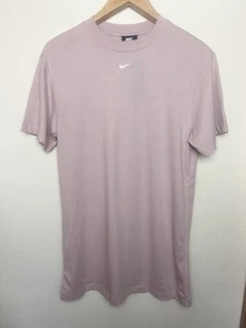 NWT NIKE T-Shirt Dress Loose Fit Women’s Sz XS Dusty Pink-Beige - Picture 1 of 5