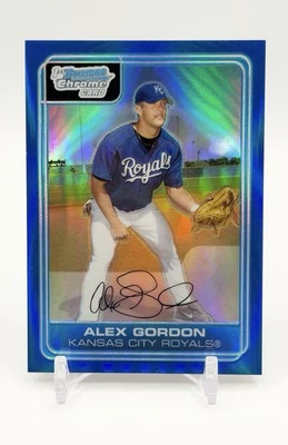 2006 Bowman Prospects Chrome Alex Gordon 1st Blue Refractor #'d 006/150 BC1! - Image 1 of 4