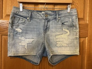 Pantalones cortos de mezclilla AE77 Torrid elásticos desgastados para mujer 10 - Imagen 1 de 4