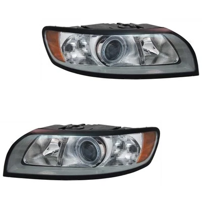 Scheinwerfer Set rechts & links Grau H7/H9 für Volvo V50 MW 545 S40 II 544 - Bild 1 von 3