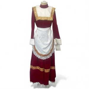 Mrs Claus Santa Claus Navidad Talla Pequeña Disfraz Vestido de Navidad De lujo - Imagen 1 de 15