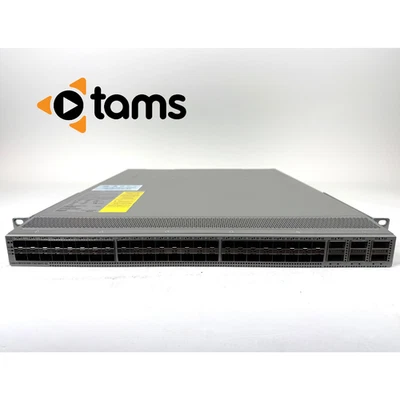 Conmutador de red Cisco Nexus N9K-C93180YC-EX 48 puertos SFP+ QSFP+ 6 puertos  Foto 1 de 4