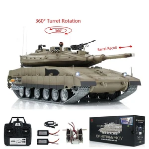 Serbatoio radiocomandato Henglong 1/16 IDF Merkava MK IV 3958 con cingoli in metallo cambio 2 batterie - Foto 1 di 12