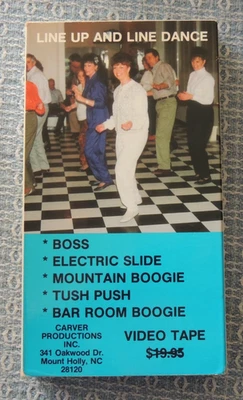 VHS ~ Line Up And Line Dance ~ Color ~ NR ~ 30+- Mins - Image 1 of 4