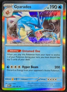 Gyarados 2023 Scarlet & Violet 151 Holo Rare Pokemon Card 130/165 (NM) - Picture 1 of 2
