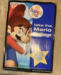 Póster Happy Meal 2006 Nintendo Super Mario McDonalds promoción Windows muy raro - Imagen 1 de 24