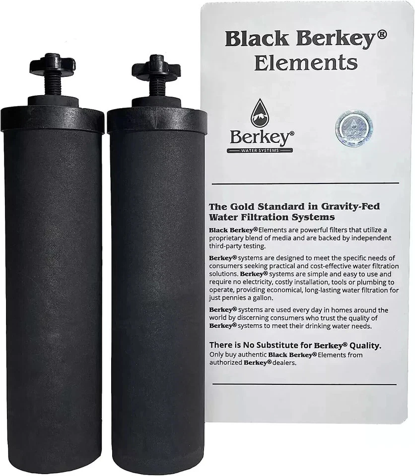 Berkey Black BB9-2 Water Replacement Filters – 2 Pack – Authentic Berkey System