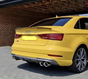 AUDI S3 8V 3.75” SLIP ON EXHAUST TIPS CHROME - Picture 1 of 3