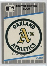 1989 Fleer Box Bottoms Gray Back Oakland Athletics #C-5