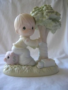 PRECIOUS MOMENTS "MONEY'S NOT THE ONLY GREEN THING WORTH SAVING" 531073 - Picture 1 of 1