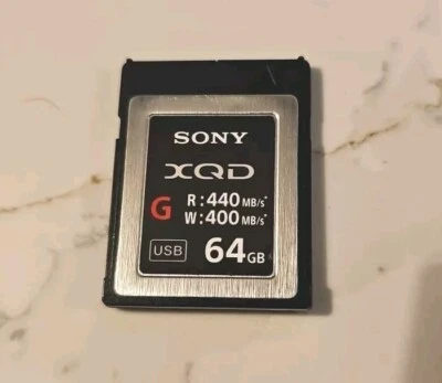 Genuine Sony XQD G 64GB 440MB/s Card - Image 1 of 2
