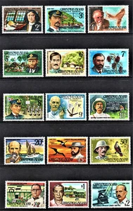 MNH set of 15 stamps " Famous Visitors " CHRISTMAS ISLAND 1978 - Picture 1 of 1
