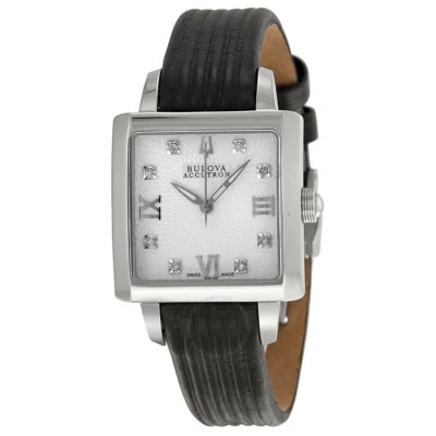 NEW BULOVA ACCUTRON 63P100 SWISS MADE QUARTZ LADIES DIAMOND WATCH MASELLA - Image 1 of 4