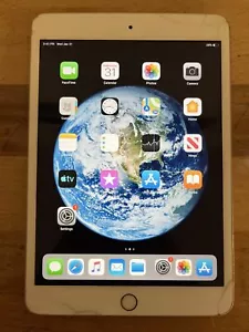 Apple iPad Mini 3 16GB - Model NGYE2LLA - Gold -With Charge Cord -Look At Photos - Picture 1 of 7