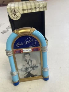Elvis Presley "ZAPATOS DE GAMUZA AZUL" Adorno de Navidad-Como Nuevo en Caja HOLOGRAMA - Imagen 1 de 3