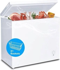 Smad 7.0 Cu Ft Chest Freezer Water Drain Garage Kitchen Upright Deep Freezer - Picture 1 of 8