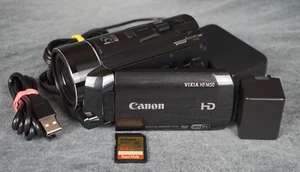 Canon VIXIA HF M50 Full HD 1080p AVCHD 8GB Flash Camcorder 10x Wi-Fi Tested FRSH - Picture 1 of 12