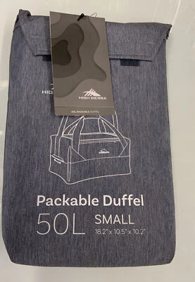 🌋 High Sierra Duffel Packable 50L  18.2 X 10.5 X 10.2in🆕 - Image 1 of 4