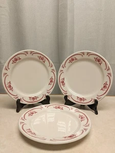 VTG Mid Century 3 Homer Laughlin BEST CHINA American Rose Dinner Plates 9 3/4" - Picture 1 of 6