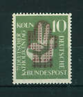 Alemania 1956 77o Encuentro de Católicos Alemanes sello. Estampillada sin montar o nunca montada. Sg 1165.