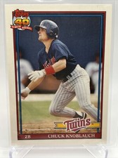 1991 Topps Traded Chuck Knoblauch Rookie Card #69T Mint FREE SHIPPING