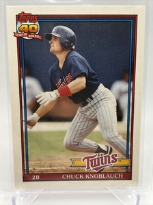1991 Topps Traded Chuck Knoblauch Rookie Card #69T Mint FREE SHIPPING