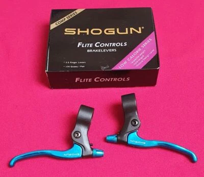 Shogun 2/3-Finger Bremshebel, für Cantileverbremsen, nur 174g, blau, NEU, NOS