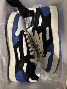 New REPRESENT Clo Reptor Low Sneaker - Black/Cobalt Blue - Men’s US 10 / UK 9 - Picture 1 of 6