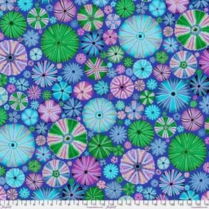 PJ Kaffe Fassett Urchins in Blue ~ - Picture 1 of 1