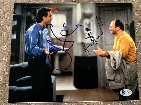Jason Alexander Jerry Seinfeld signed autographed 8x10 photo beckett COA Cover