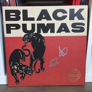 Black Pumas - Self Titled *Signed* 2LP + 7" Deluxe Gold & Black/Red Marble Vinyl - Picture 1 of 12