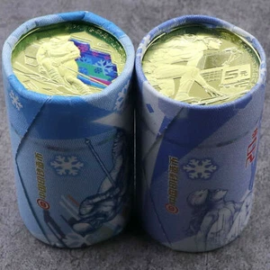 Un par de tubos/rollos (2x20 piezas) monedas de los Juegos Olímpicos de Invierno de China Beijing 2022 - Imagen 1 de 4