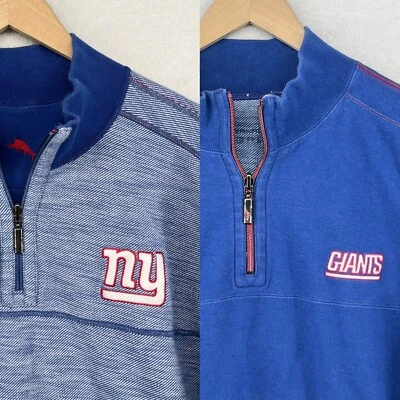 NEW YORK GIANTS Sudadera Para Hombres XL TOMMY BAHAMA Fútbol NFL NYG Reversible Azul Foto 1 de 4