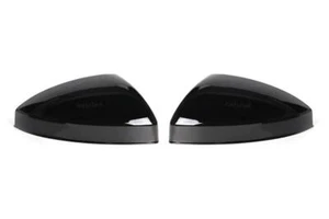 Wing Mirror Cover Set Black Gloss For Audi TT 14-23 Pair Left Right Trim - Picture 1 of 12