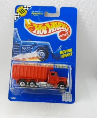 HOT WHEELS SPEED POINTS CARD COLLECTOR # 100 PETERBILT DUMP TRUCK E6 - Image 1 of 4