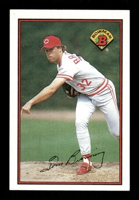 1989 Bowman Baseball  306 Tom Browning EXMT to NM BXCP16 - Image 1 of 2