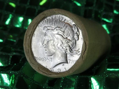 20 UNC BU Coins PEACE Dollar HIGH RELIEF 1921 END / P END BIN BESTEVER #5005 - Image 1 of 4