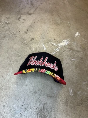 De colección Años 90 Chicago Blackhawks NHL Starter Retro Script Bordado SnapBack Sombrero Foto 1 de 4