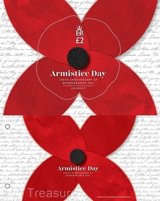 Alderney Stamps: "Remembrance Day - 100th Anniversary" MS Presentation Pack 2019 - Image 1 of 4