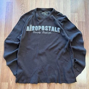 Brown Aeropostale graphic long sleeve | size M - Picture 1 of 6