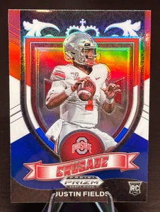2021 Panini Prizm Draft Picks Crusade Justin Fields RC (Prizm) Ohio State - Picture 1 of 2
