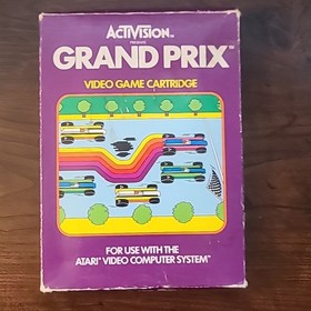 Grand Prix (Atari 2600, 1982) Complete In Box With Inserts Tested Working