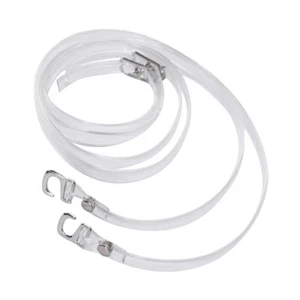 1 Pair Shoe Invisible Clear Straps Stretch Bands Shoelaces for Loose Shoes - Picture 1 of 12