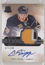 2011-12 Upper Deck The Cup /249 Corey Tropp #173 RPA Rookie Patch Auto RC